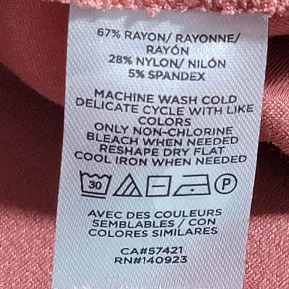 Loft high waisted sculpting orange leggings size medium petite - Picture 5 of 6